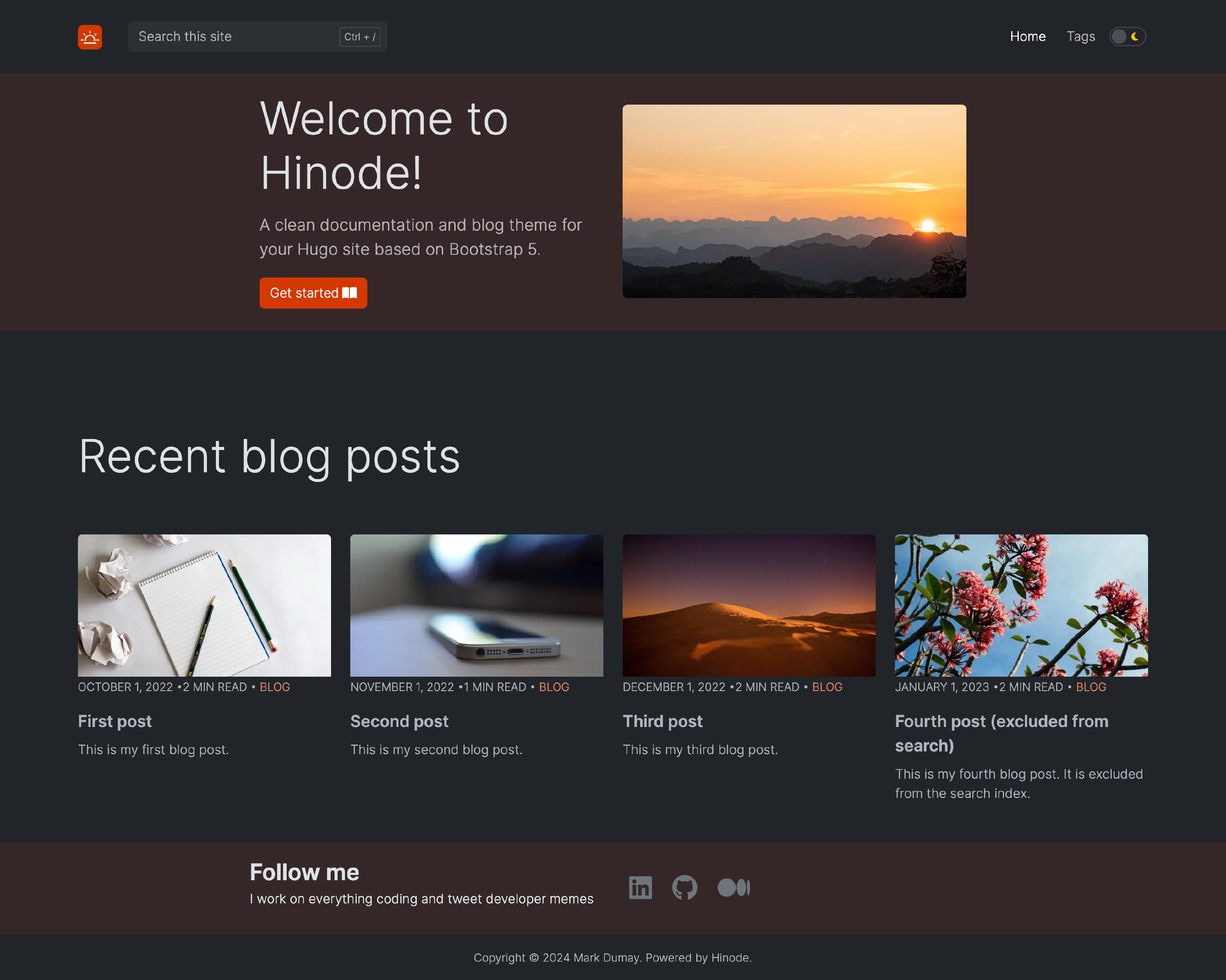 Adjusted Homepage