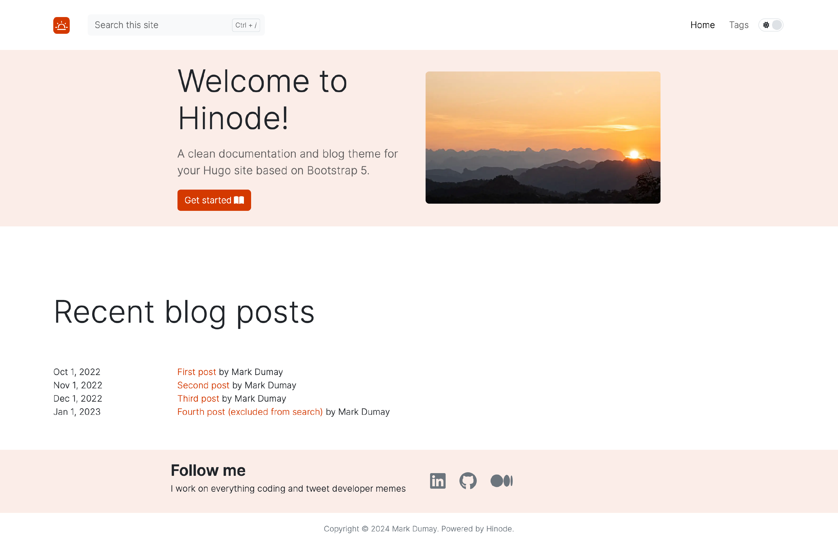 Custom Homepage