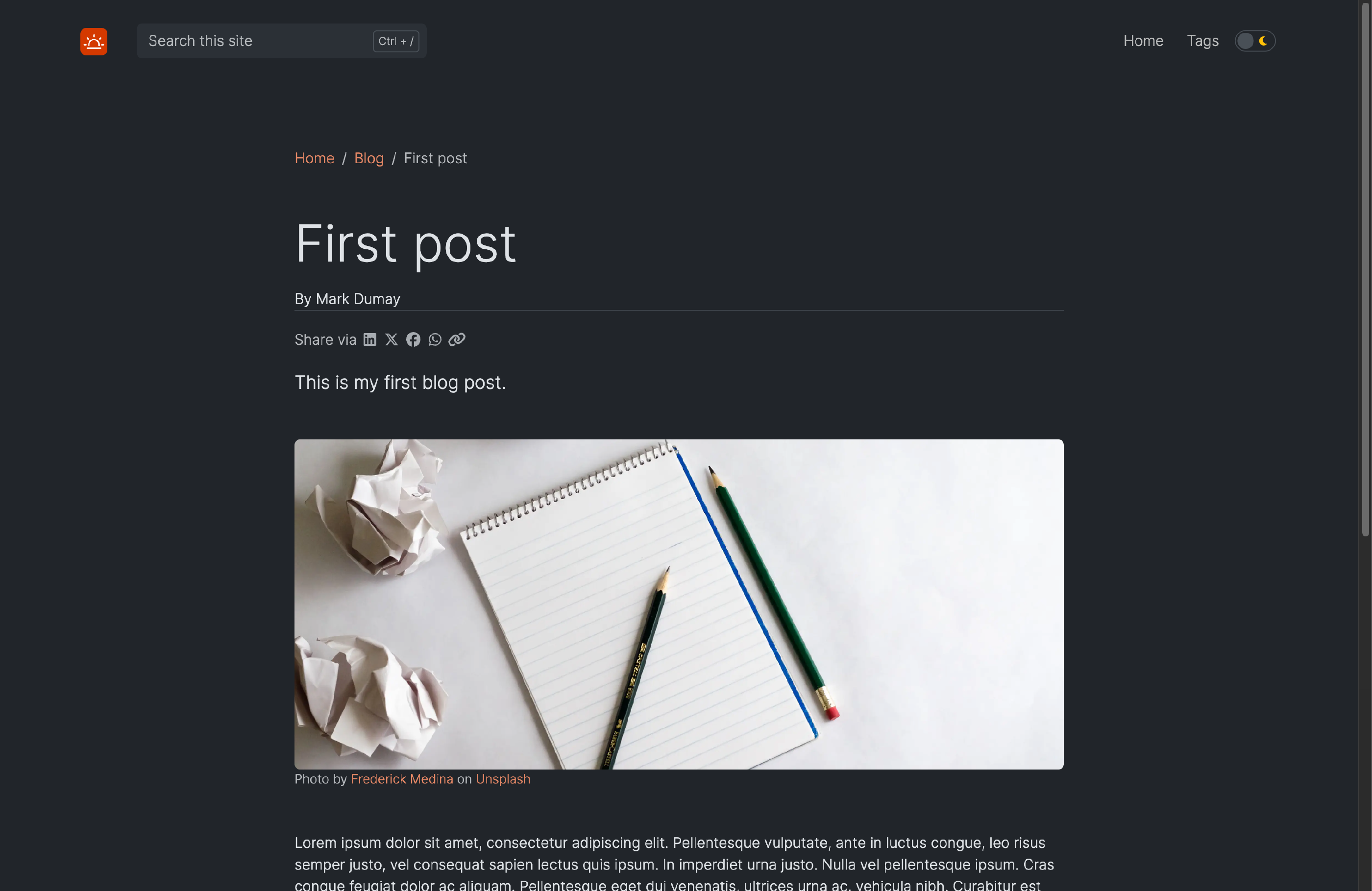 Custom Homepage