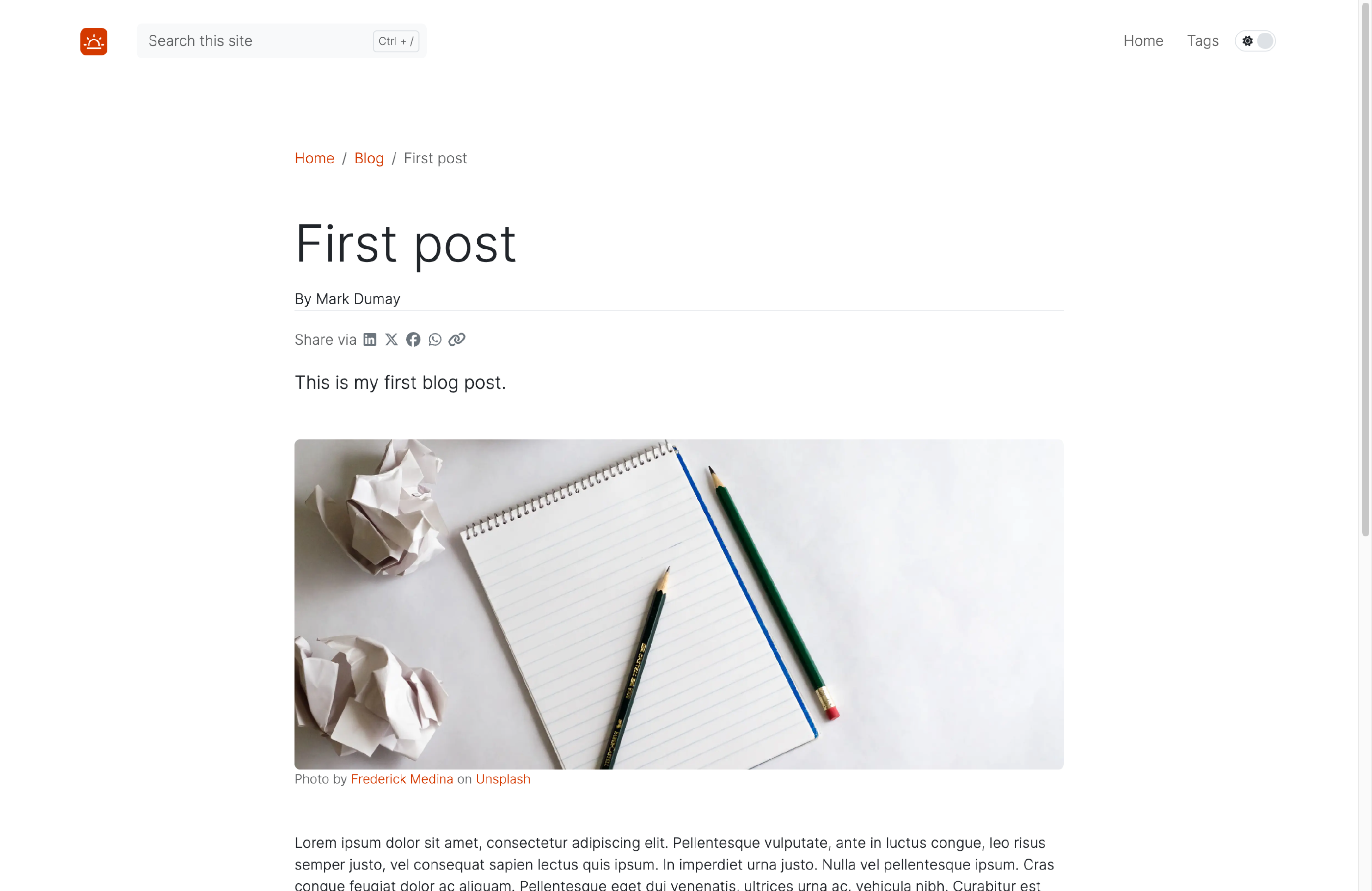 Custom Homepage